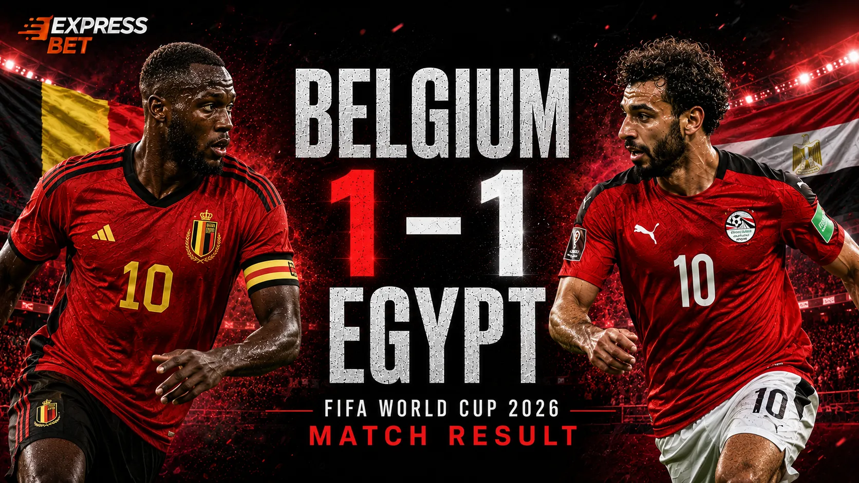 Belgium vs Egypt Match Result