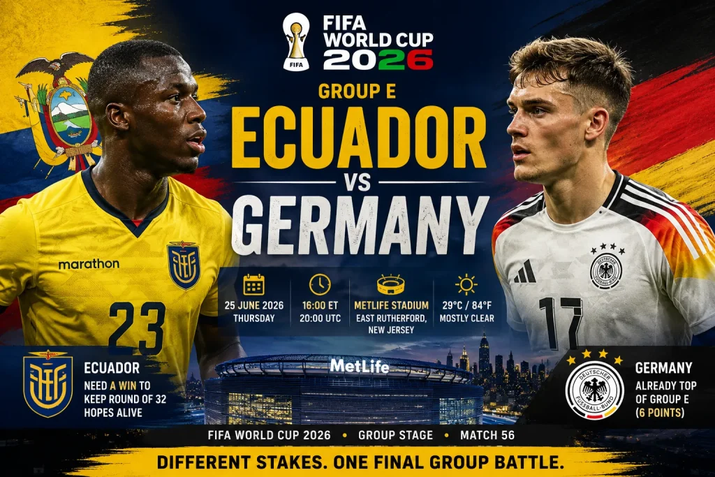 Ecuador vs Germany World Cup 2026 Preview