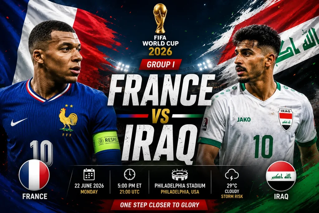 France vs Iraq World Cup 2026 Preview