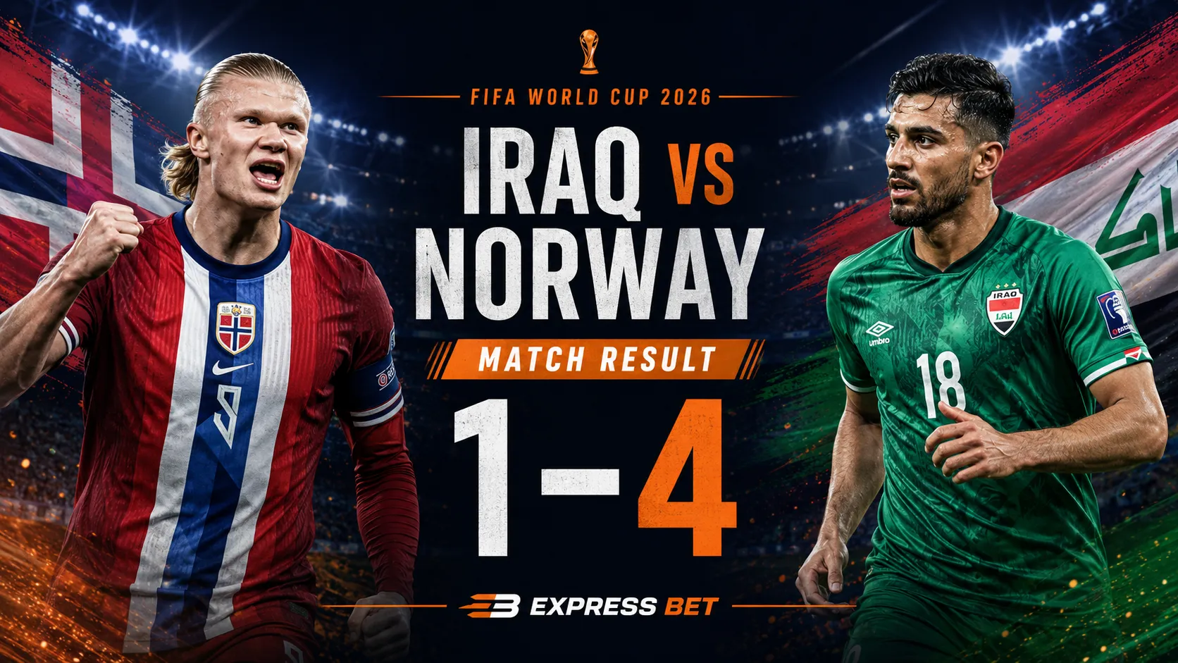 Iraq vs Norway Match Result