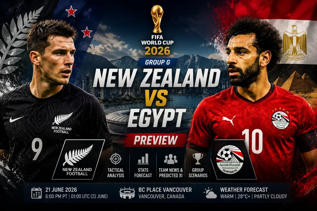 New Zealand vs Egypt World Cup 2026 Preview