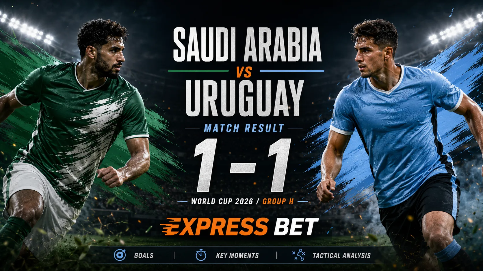 Saudi Arabia vs Uruguay Match Result
