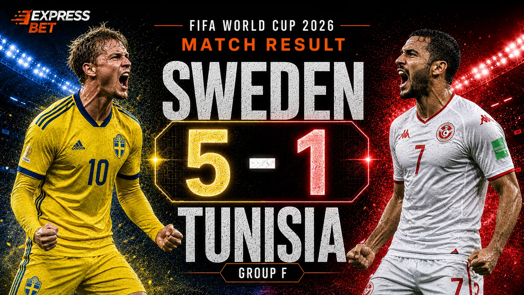 Sweden vs Tunisia Match Result