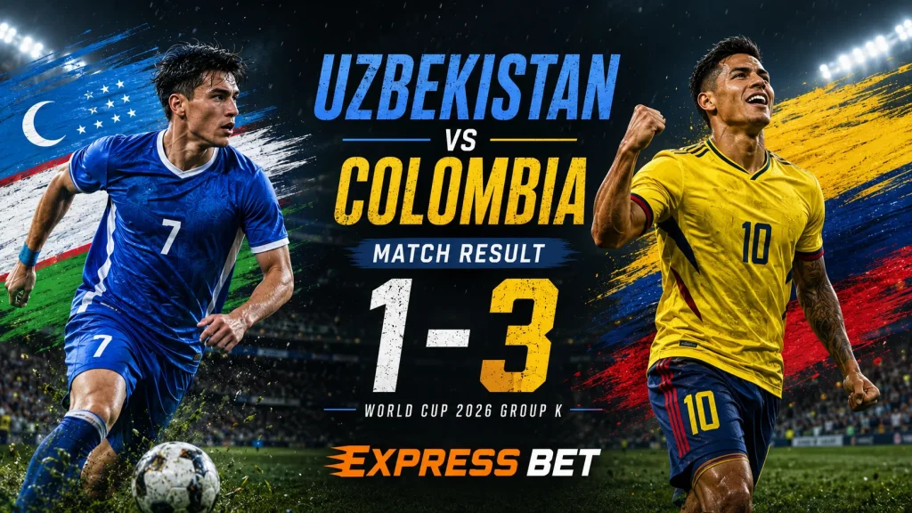 Uzbekistan vs Colombia Match Result