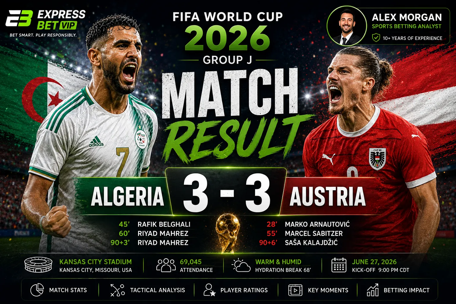Algeria vs Austria Match Result