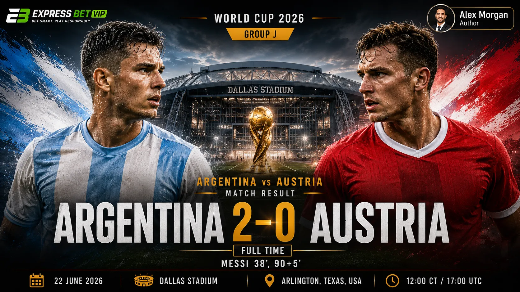Argentina vs Austria Match Result