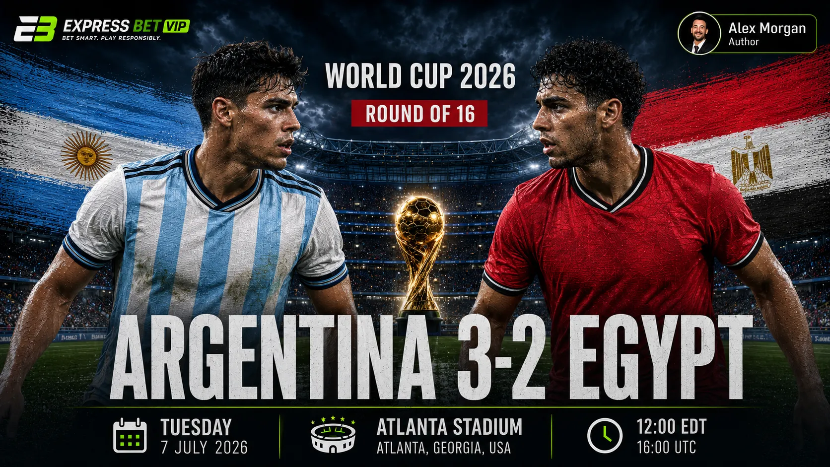 Argentina vs Egypt Match Result