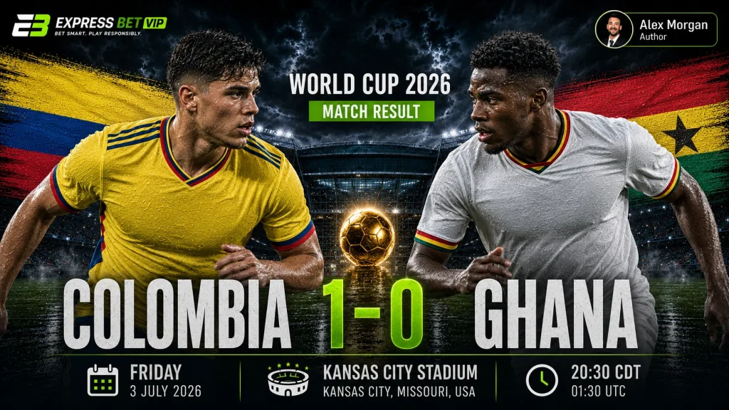 Colombia vs Ghana Match Result