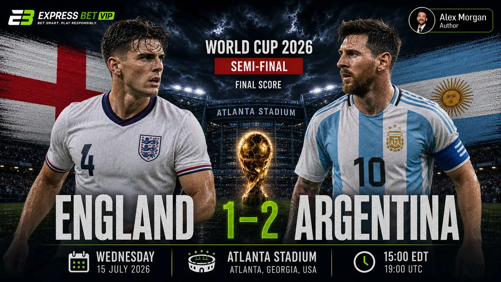 England vs Argentina Match Result