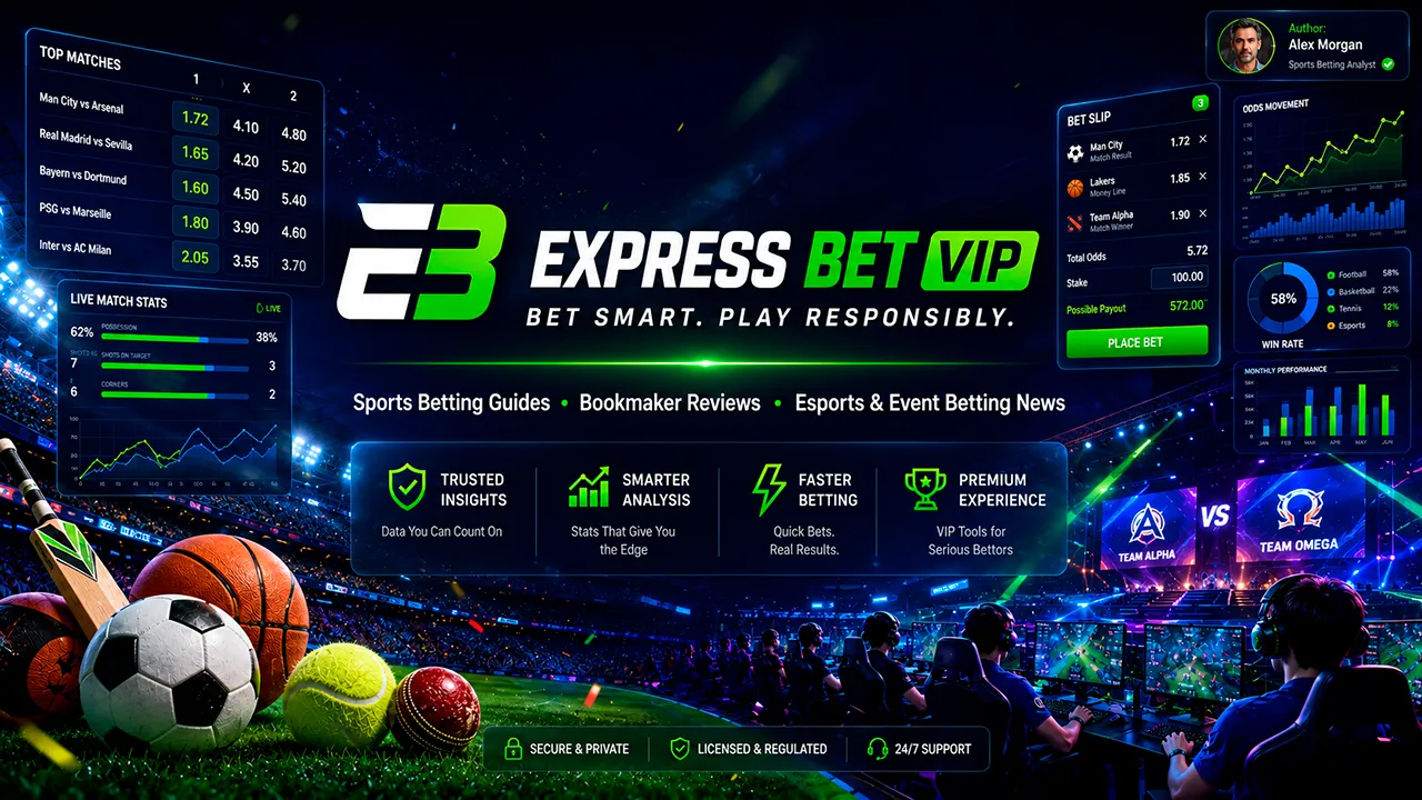Sports & Esports Betting Guides, Reviews, News Express Bet VIP Main Page webp