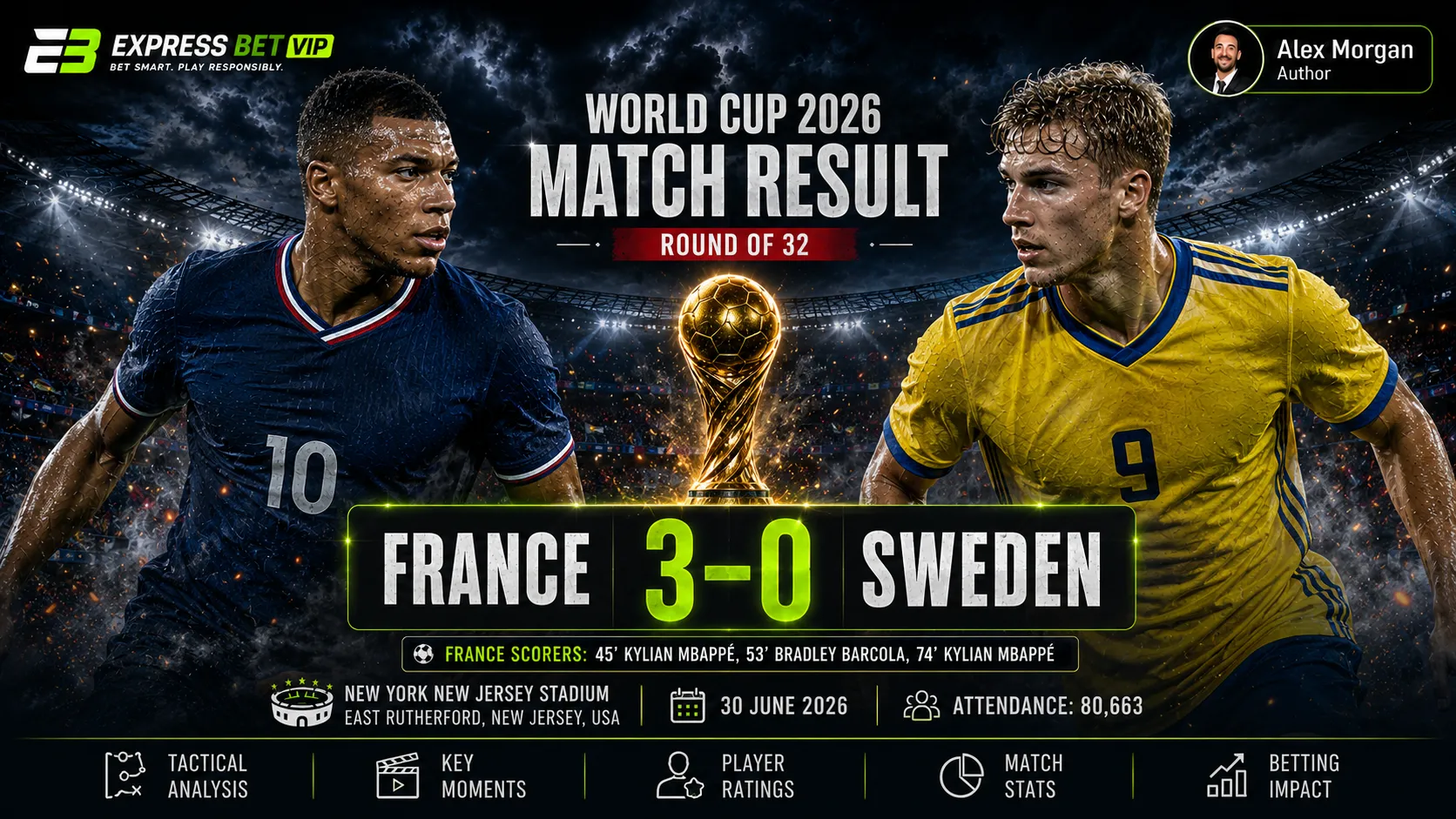 France vs Sweden Match Result