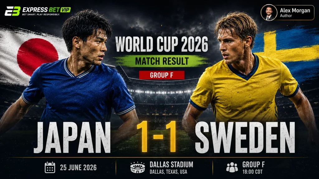 Japan vs Sweden Match Result