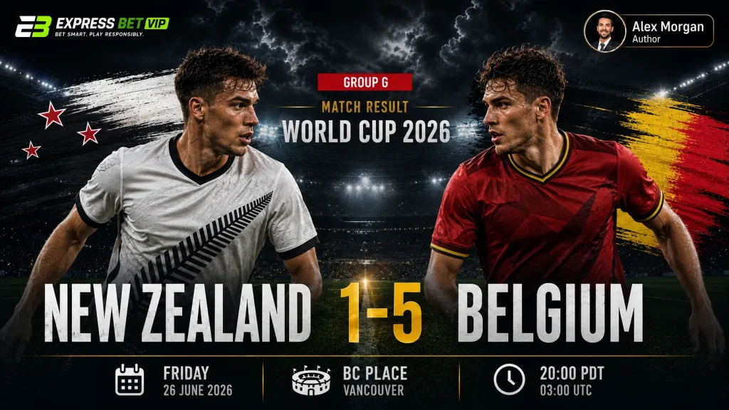 New Zealand vs Belgium Match Result