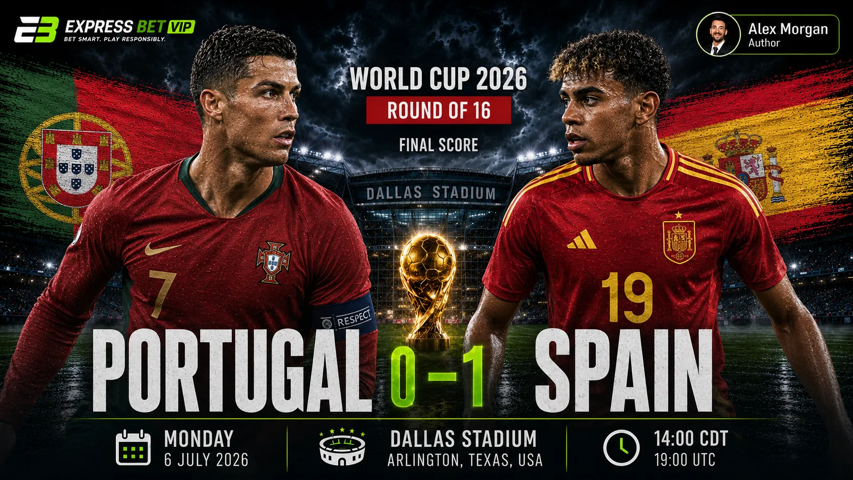 Portugal vs Spain Match Result
