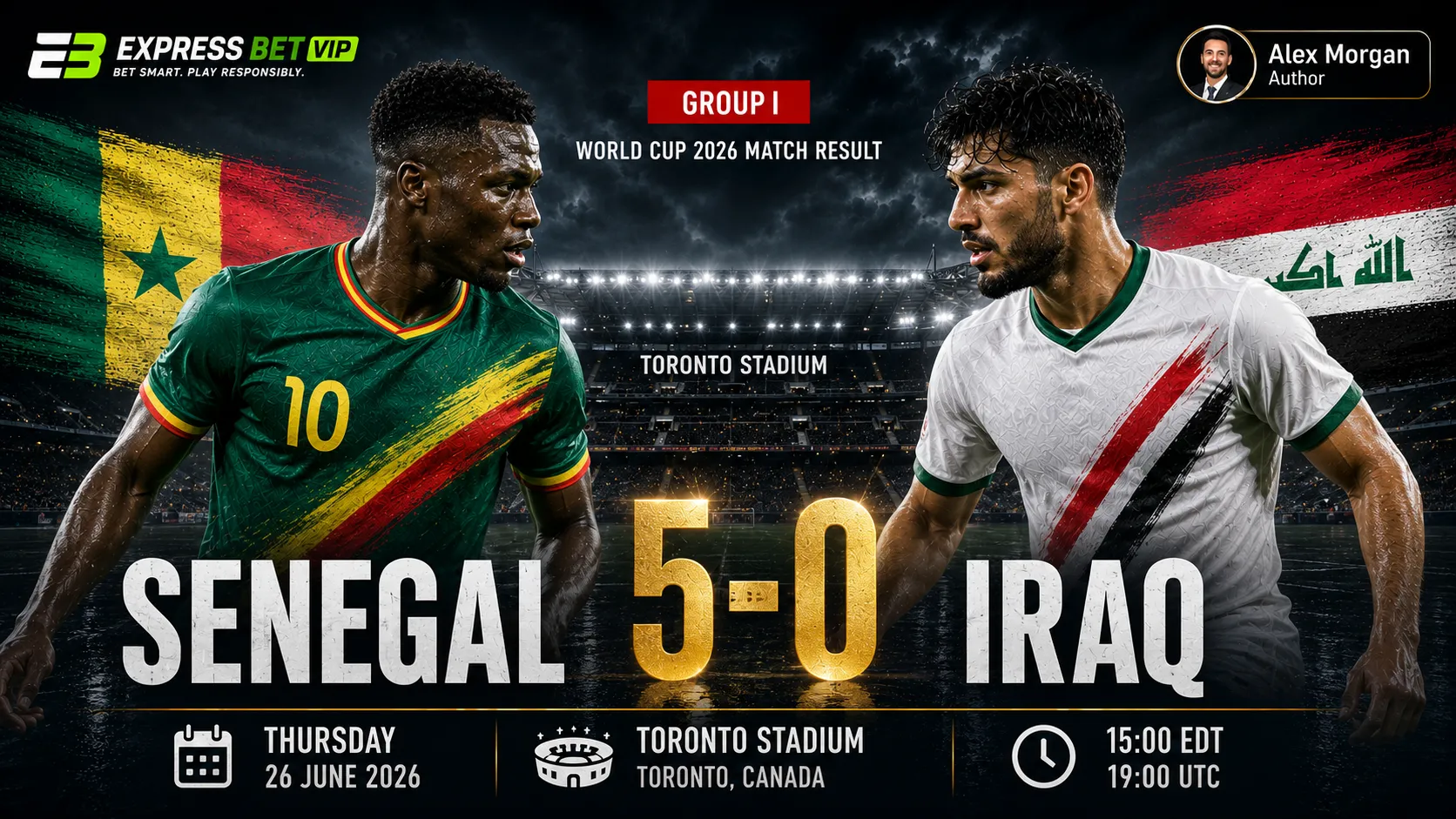 Senegal vs Iraq Match Result
