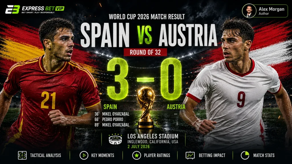 Spain vs Austria Match Result