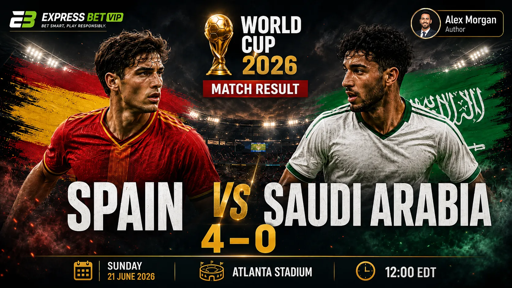Spain vs Saudi Arabia match result