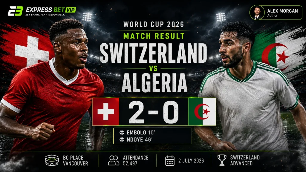 Switzerland vs Algeria Match Result