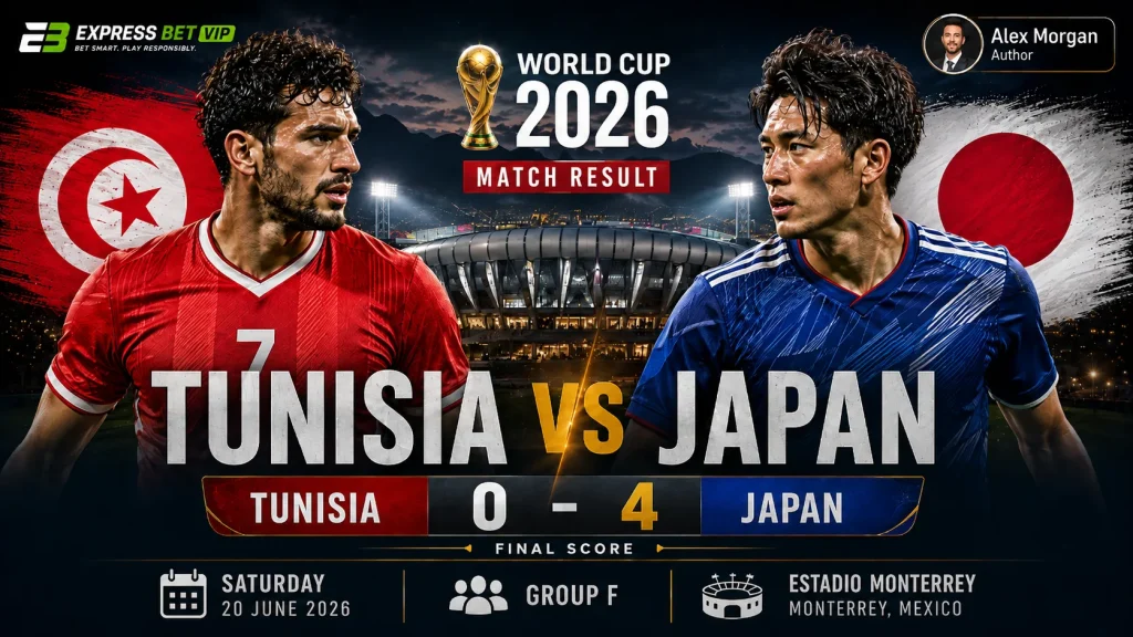 Tunisia vs Japan Match Result