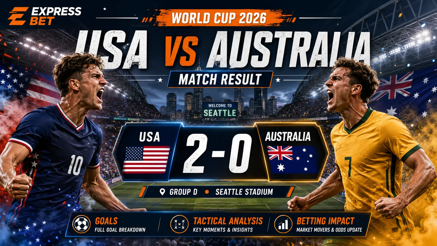 USA vs Australia Match Result