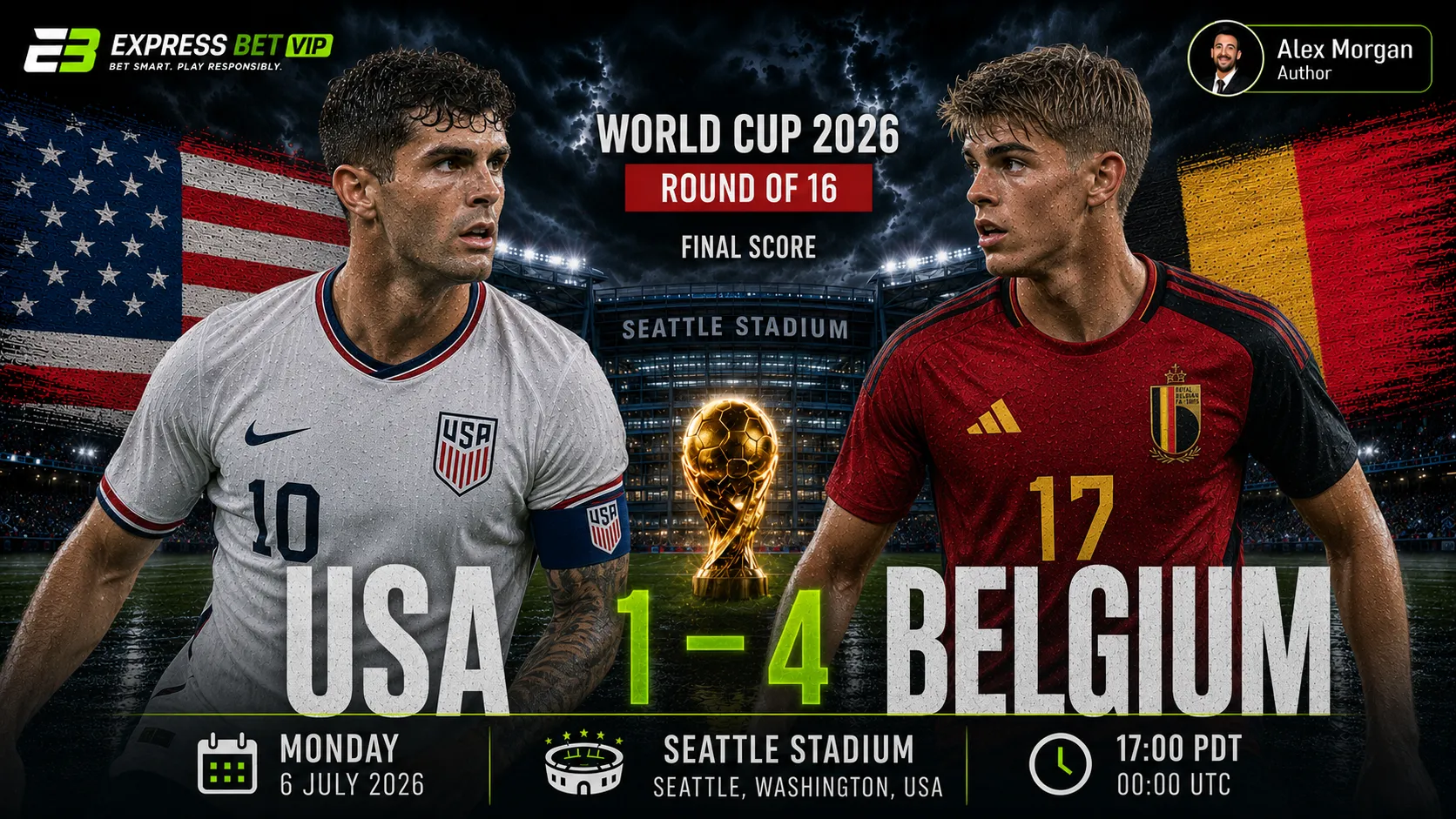 USA vs Belgium Match Result